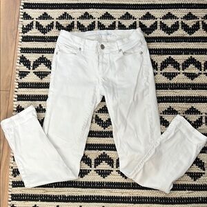 Classic White Straight Leg Jeans for Women